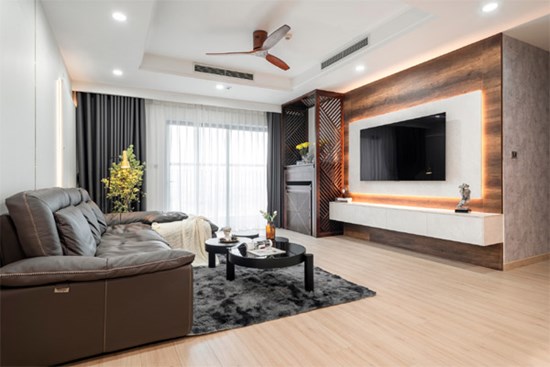 Căn hộ tối giản nhưng vẫn hiện đại và sang trọng, cho cảm giác thông thoáng mà không kém phần trẻ trung, tinh tế