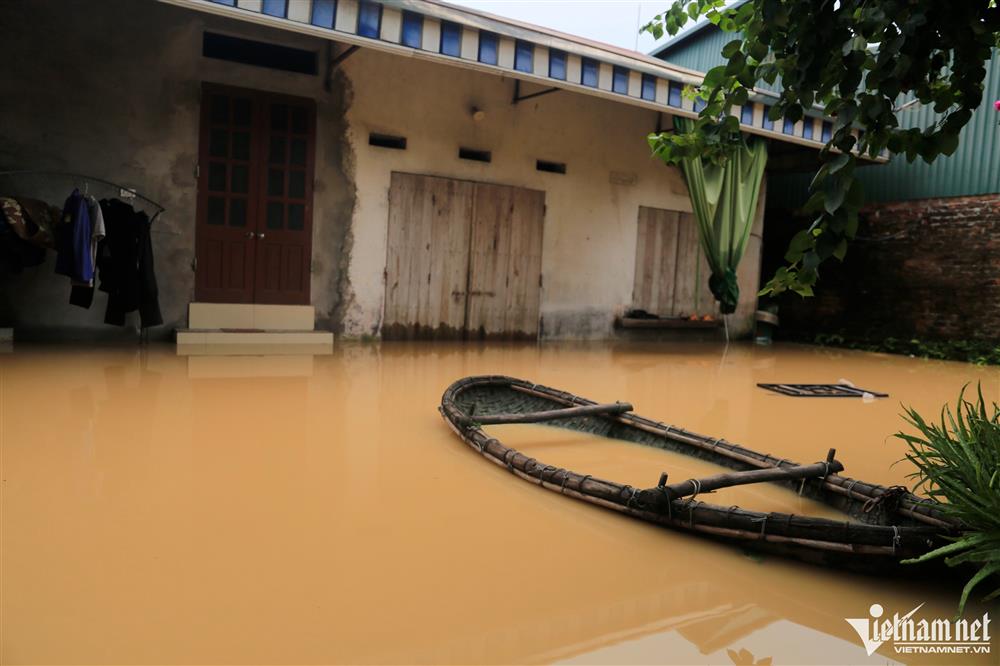 Dân ngoại thành Hà Nội chỉ còn cách nhìn của cải chìm trong làn nước lũ-11