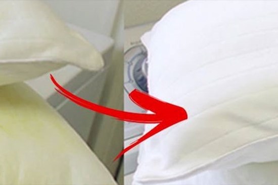 Với 2 cách đơn giản này, ruột gối sẽ nhanh chóng hết vết ố, bẩn