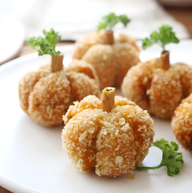 Mát trời trổ tài làm bánh bí đỏ thơm ngon-7