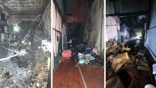 Vụ 3 mẹ con tử vong sau vụ cháy xưởng chăn ga gối đệm ở Hà Nội: Một chiến sĩ công an phải nhập viện cấp cứu-3