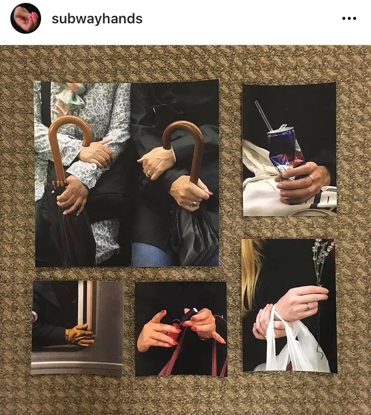 Bộ ảnh bàn tay trên tàu điện ngầm: Nhìn bàn tay, biết tâm trạng, tính cách-1