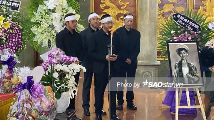 Con trai Thẩm Thúy Hằng đọc điếu văn cảm tạ trong lễ di quan, NSND Kim Cương bật khóc nức nở-1