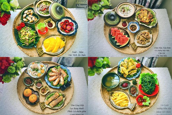 Mẹ đảm Vũng Tàu khoe loạt mâm cơm gia đình đầm ấm sau đại dịch, nhìn đẹp mắt hấp dẫn không thua nhà hàng