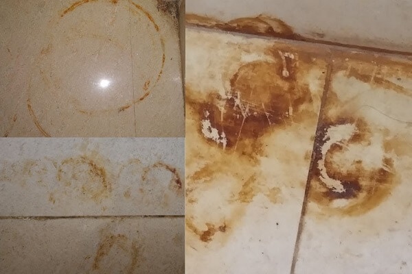 Gạch men bị ố vàng rỉ sét, chỉ cần làm như này là bề mặt gạch trắng sáng lại ngay-1