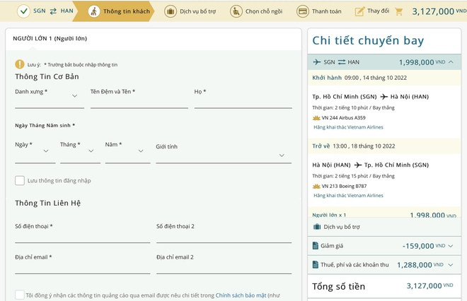 Cặp vé bay 3 triệu đồng, hết gần một nửa là thuế phí-1
