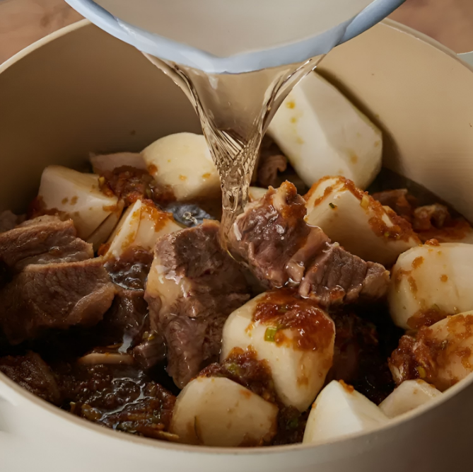 Học người Hàn cách nấu món bò hầm mềm ngọt-6