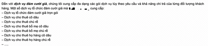 Sôi động dịch vụ tổ chức đám cưới giả giá hàng trăm triệu đồng-2