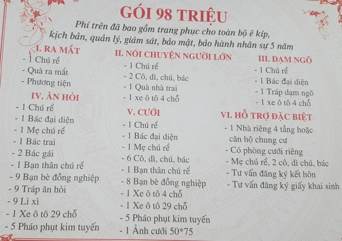 Sôi động dịch vụ tổ chức đám cưới giả giá hàng trăm triệu đồng-3