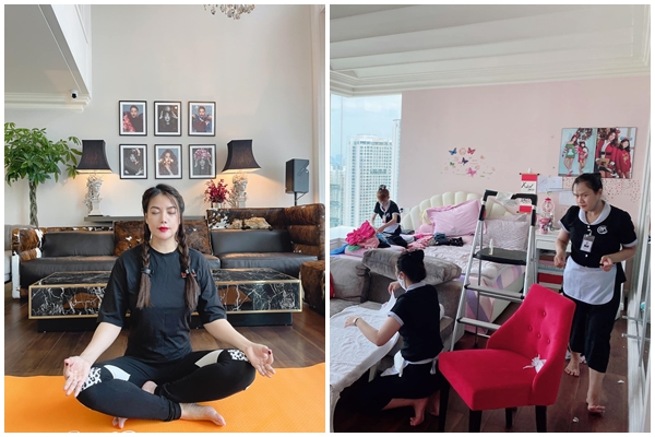 Vy Oanh khoe vườn hồng trong biệt thự rộng lớn-24