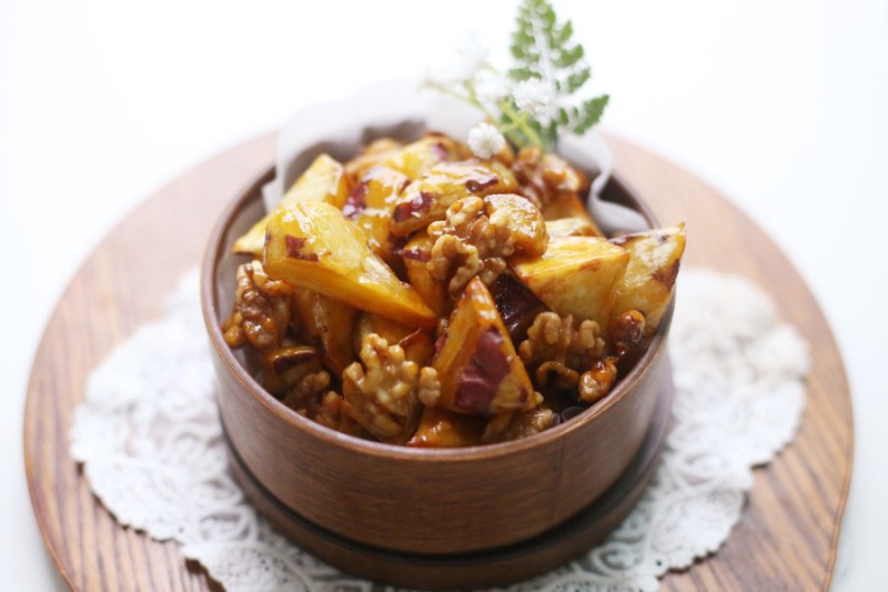 Mùa thu làm khoai lang chiên tẩm đường ăn vặt siêu ngon-10