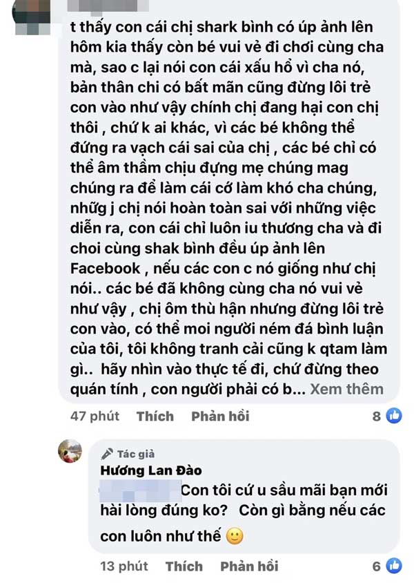 Bị nói làm tổn thương các con để kéo dư luận, vợ Shark Bình đáp trả cực gắt-2