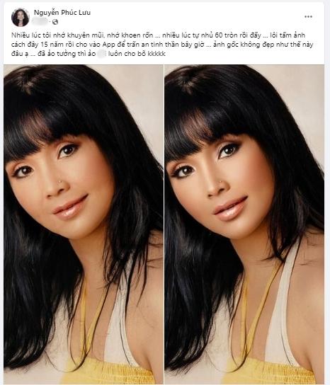 NSND Lan Hương Em Bé Hà Nội ảnh trước và sau chỉnh sửa-1