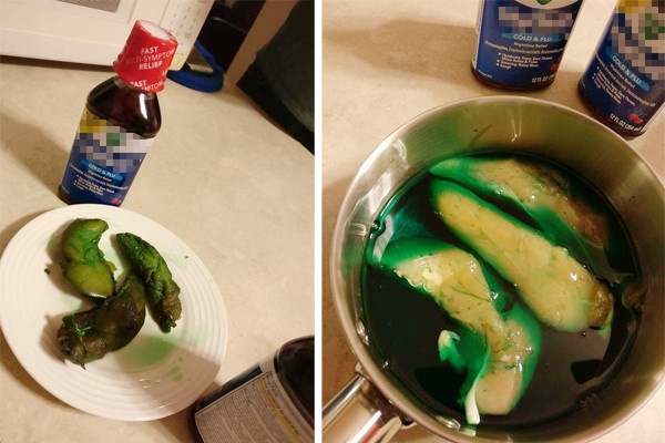 Thử thách đáng sợ trên mạng: Nấu gà với thuốc ho-1