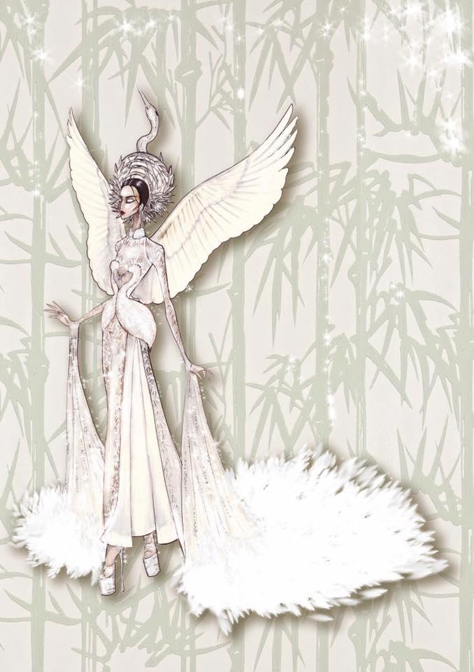 Loạt trang phục dân tộc từ bản vẽ đến thực tế khác một trời một vực-3