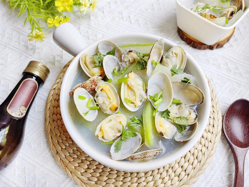 Canh ngao nấu bí đao ngọt mát ngày nóng-10