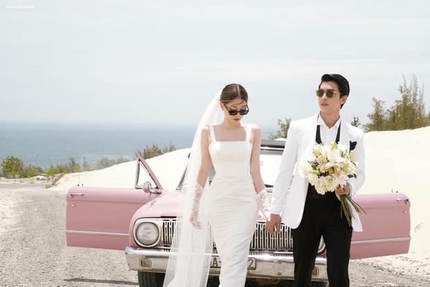 Hé lộ bộ ảnh cưới ngọt ngào của Á hậu Phương Nga và Bình An-1