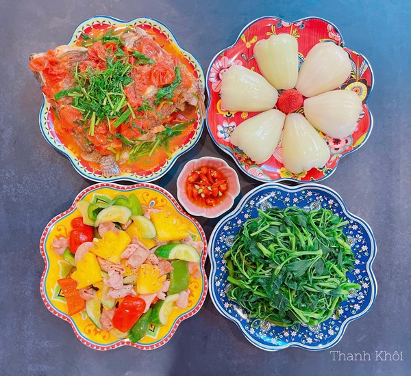 Ông xã không khoái nhà hàng vì chỉ loanh quanh buffet hoặc&nbsp;lẩu, vợ đảm trổ tài cơm nhà ngon miệng, bày biện đẹp mắt-8