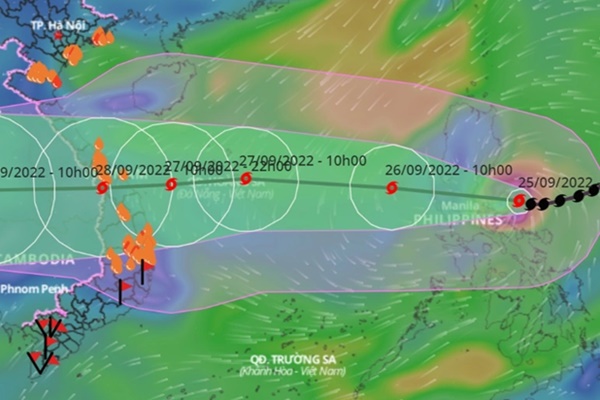 Miền Trung tính sơ tán 870.000 dân để ứng phó siêu bão Noru-1