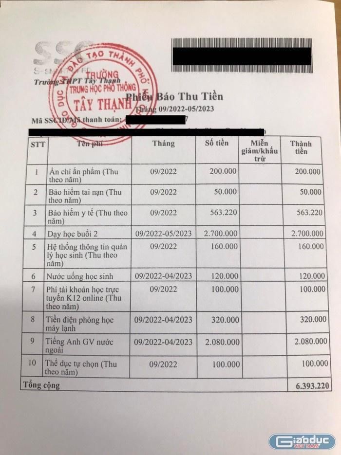 Phụ huynh bức xúc vì phải đóng tiền theo gợi ý của hiệu trưởng-2