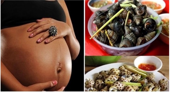 Thực hư thông tin mẹ bầu ăn ốc con bị chảy dãi?-1