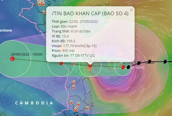 Hai kịch bản về cường độ bão Noru khi đổ bộ miền Trung-2