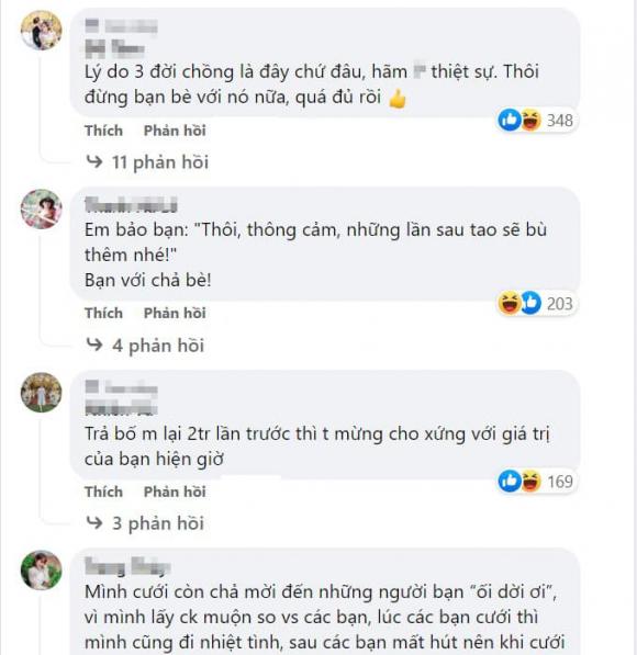 Bạn thân cưới 2 lần đều mừng phong bì 1 triệu, nhưng đến lần 3 thì bị trách móc vì chỉ gửi 500 nghìn-3