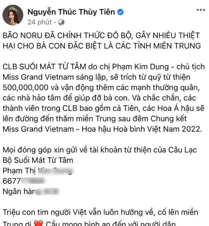 Dân mạng đồng tình khi Hoa hậu Thùy Tiên ngừng kêu gọi từ thiện: Em sẽ gặp rắc rối nếu tiếp tục kêu gọi-1