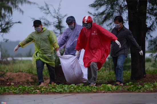 Hiện trường 7 thi thể trôi dạt ở bãi biển Phú Quốc