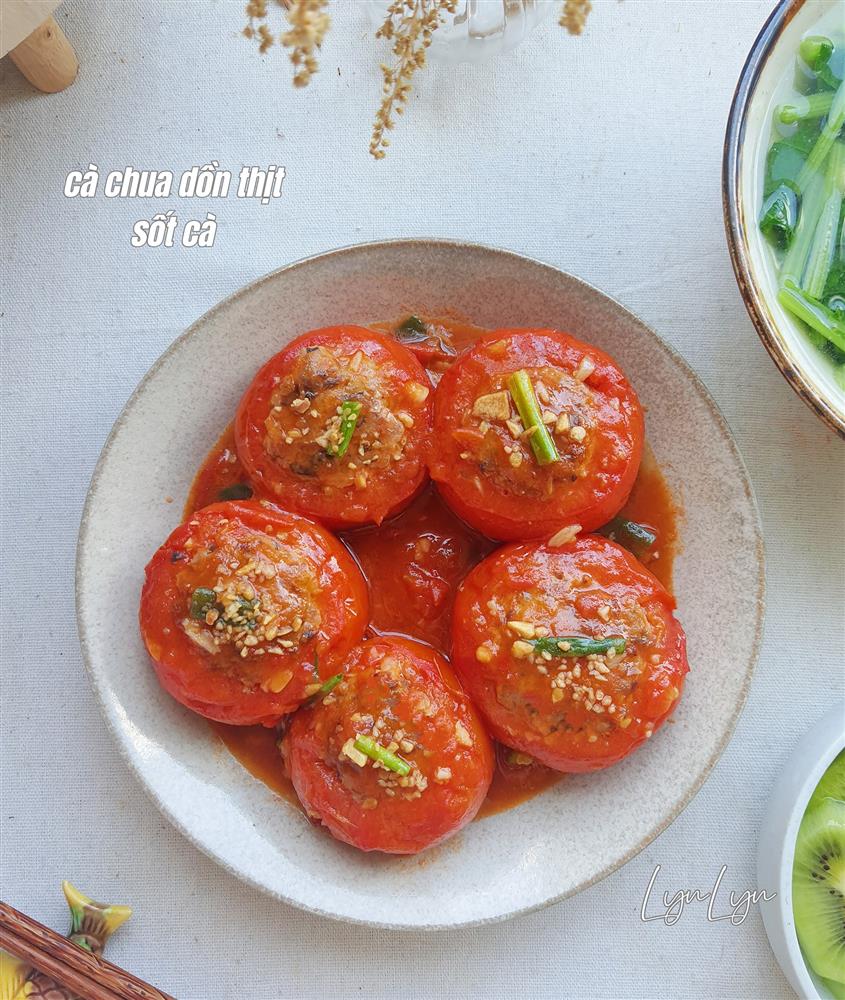Mách bạn làm cà chua nhồi thịt nhìn đẹp, ăn ngon-1