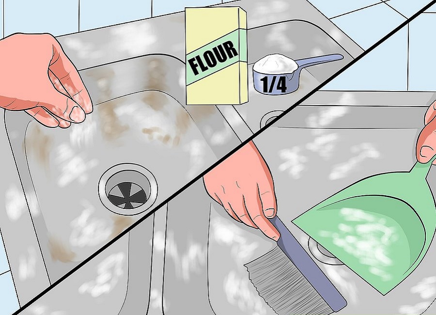 Bồn rửa bát sáng bóng như mới nhờ dùng thứ vật liệu có sẵn trong bếp này-5