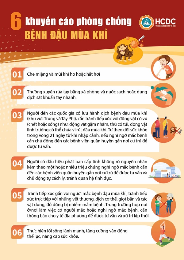 6 khuyến cáo phòng chống bệnh đậu mùa khỉ-2
