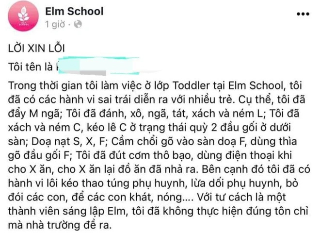 Công an làm việc với giáo viên tự nhận bỏ đói, thô bạo với trẻ mầm non-1