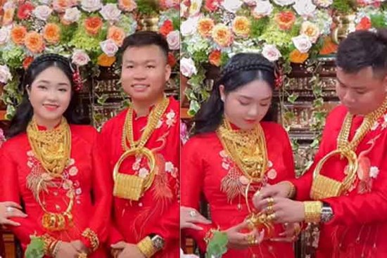 Cặp đôi Cần Thơ được trao 250 cây vàng, 3 tỷ tiền mặt ở đám cưới