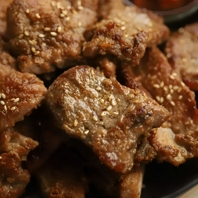 Cách làm sườn heo áp chảo mềm ngon, đậm vị-5