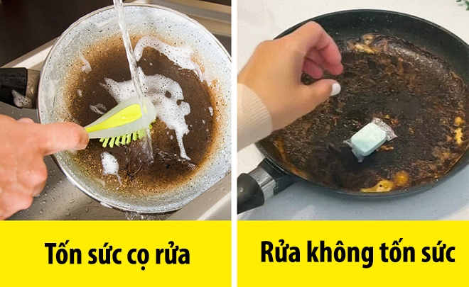 7 mẹo cọ rửa nhàn tênh: Đánh bay vết đen đáy chảo, ly thủy tinh sáng như mới-1