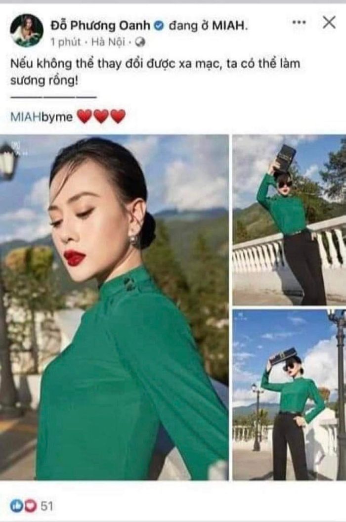 Phương Oanh đăng ảnh nói triết lý nhưng mắc lỗi chính tả cơ bản, đành loay hoay sửa mãi!-3