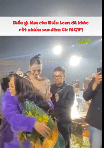 Hậu đặt câu hỏi bị chỉ trích, Á hậu Kiều Loan bật khóc khi gặp riêng Mai Ngô-2