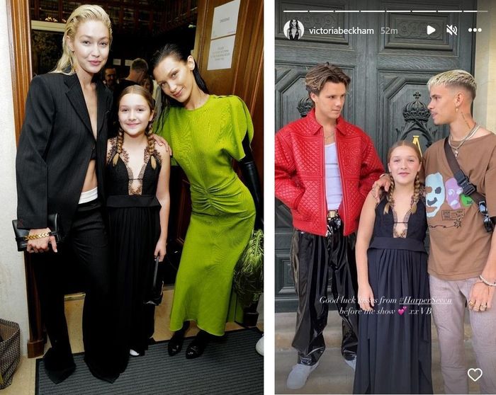 Victoria Beckham bị chỉ trích vì cho Harper mặc váy xẻ ngực-2