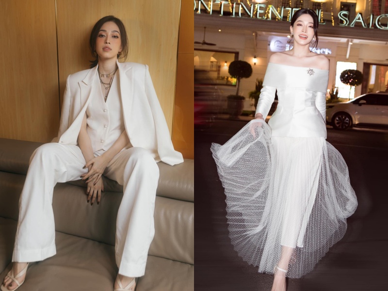 Phong cách thời trang của các cô dâu tháng 10 Vbiz-12