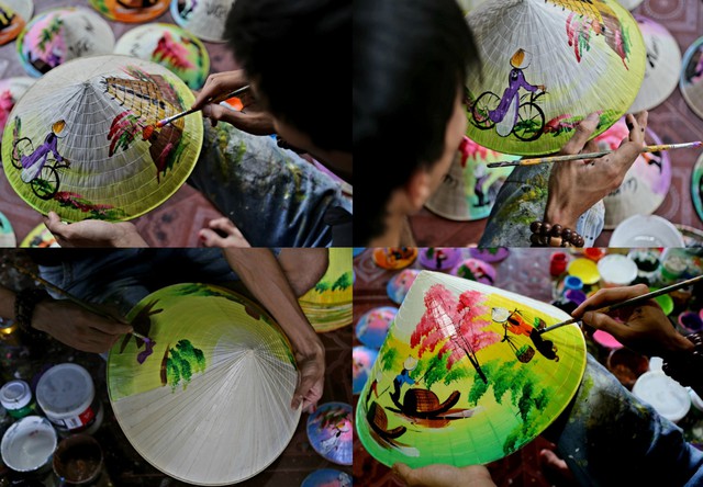 Độc đáo những chiếc nón lá in hình quê hương từ đôi tay nghệ thuật của chàng trai 9X xứ Huế-3