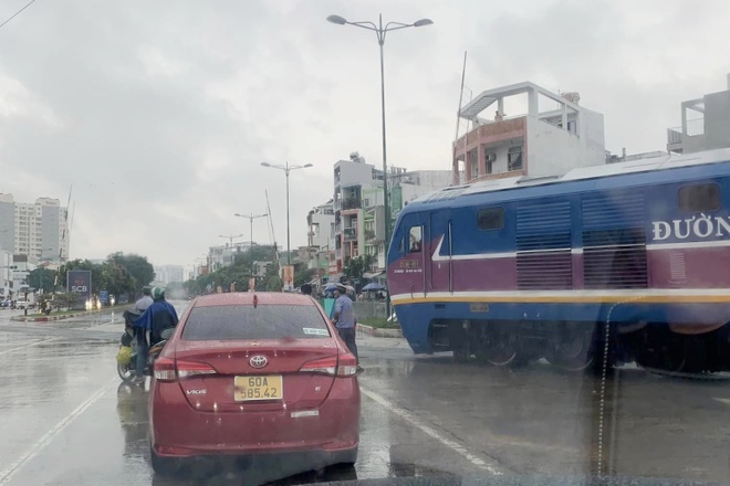 Tàu hỏa dừng khẩn cấp ở TP.HCM vì thanh chắn không đóng-1