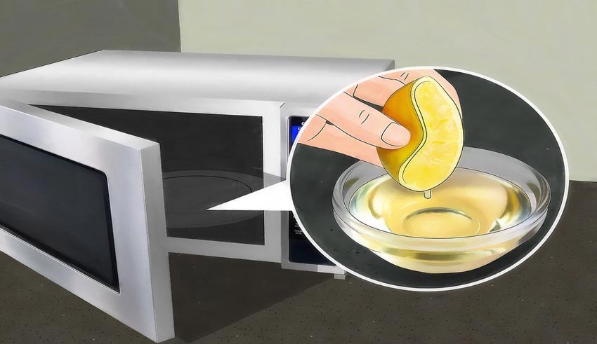 Đặt một bát nước vào trong lò vi sóng, chỉ trong vài giây là hết sạch mùi hôi-1