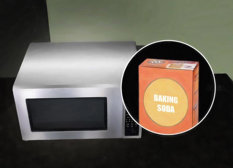 Đặt một bát nước vào trong lò vi sóng, chỉ trong vài giây là hết sạch mùi hôi-3