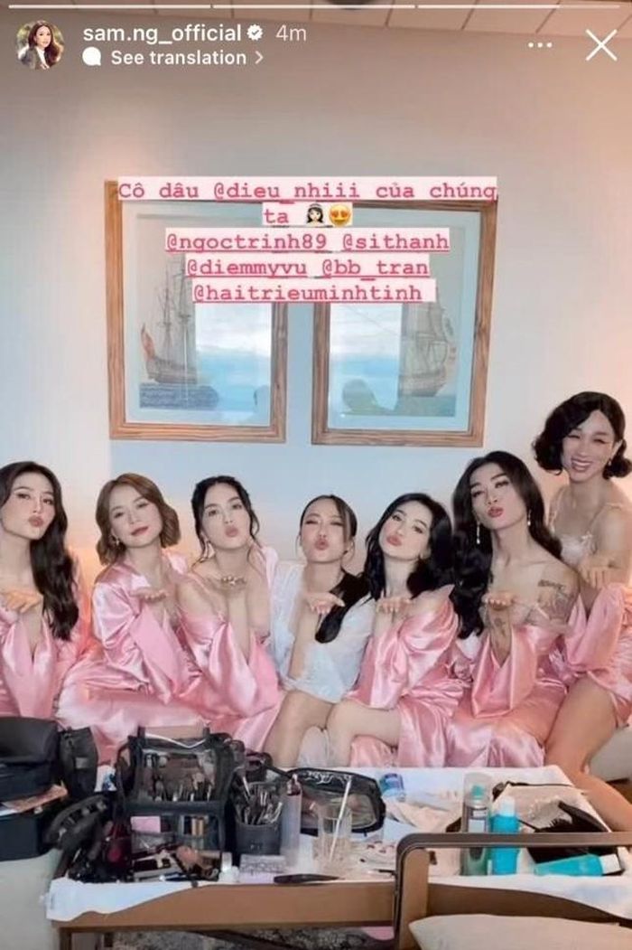 Lễ rước dâu Diệu Nhi - Anh Tú: Dàn phù dâu Ngọc Trinh, Diễm My 9X, Sam xinh ngất ngây-4