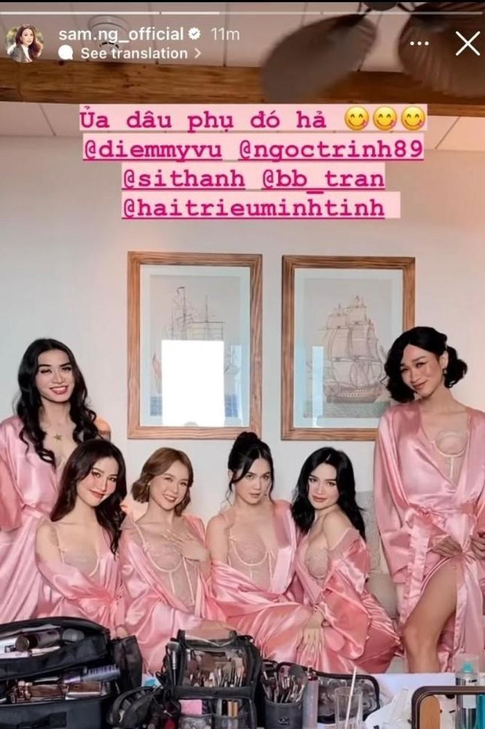 Lễ rước dâu Diệu Nhi - Anh Tú: Dàn phù dâu Ngọc Trinh, Diễm My 9X, Sam xinh ngất ngây-2