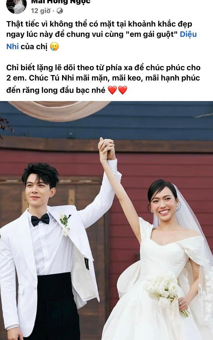Netizen khó chịu khi Đông Nhi vắng mặt trong đám cưới em gái guột Diệu Nhi-1