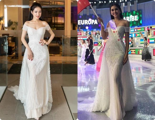 Nhã Phương sửa áo cực tinh tế khi đụng hàng Hương Giang-13