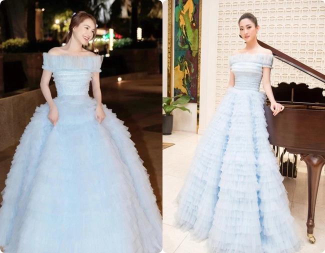 Nhã Phương sửa áo cực tinh tế khi đụng hàng Hương Giang-14