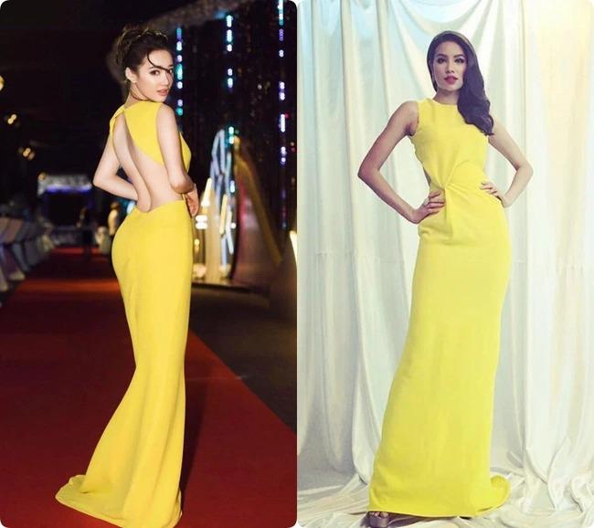 Nhã Phương sửa áo cực tinh tế khi đụng hàng Hương Giang-16